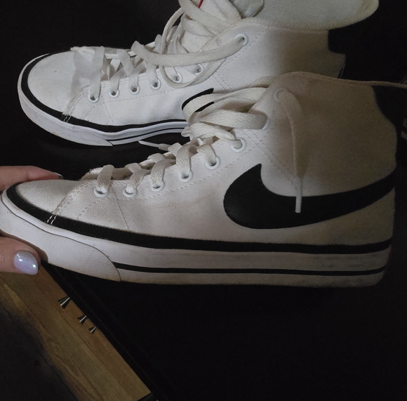 Nike Shoes - Nike White High-Top Sneakers